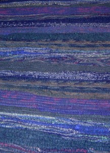 Amanda Robinette - Western Sakiori: rug made from felted wool sweaters